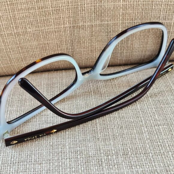Via Spiga Women Eyeglasses Frame Tortoise/Blue Tone Glasses 55[]16 135 Eye Wear main image 5